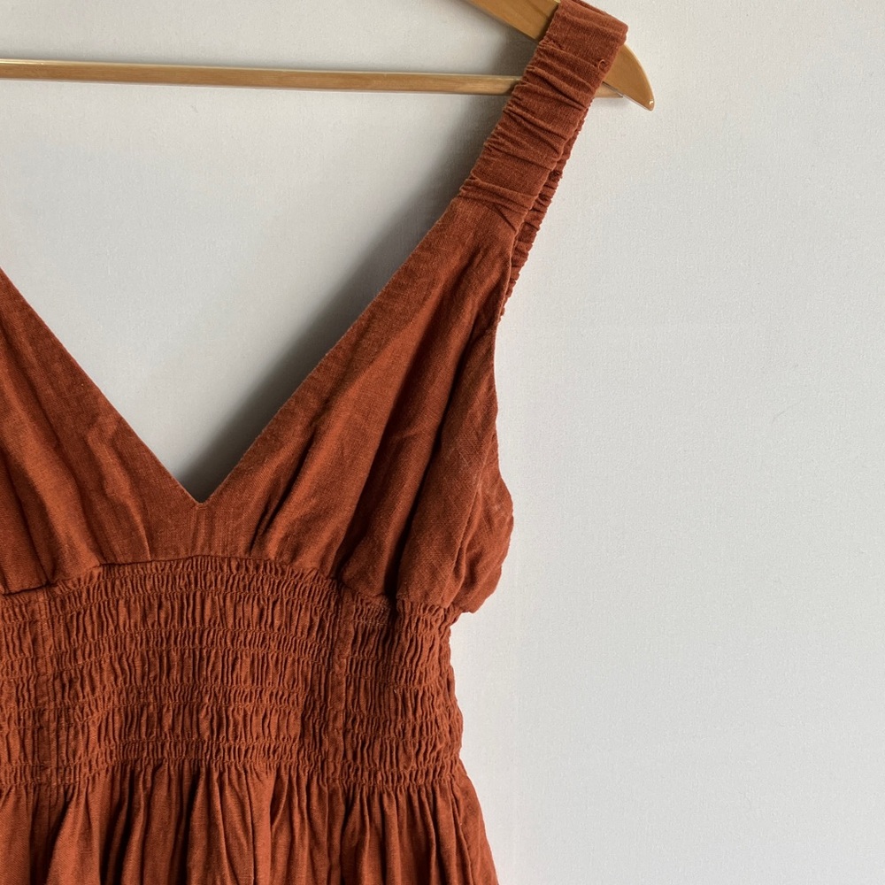 Abercrombie & Fitch Rust Midi Dress - Picture 2 of 6